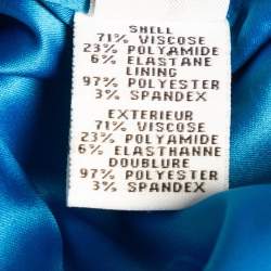 Pre Owned Diane Von Furstenberg Blue Jersey Sleeveless Jori Dress L