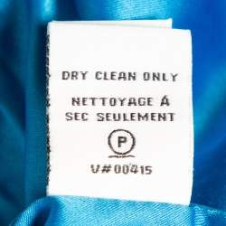 Pre Owned Diane Von Furstenberg Blue Jersey Sleeveless Jori Dress L