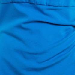 Pre Owned Diane Von Furstenberg Blue Jersey Sleeveless Jori Dress L