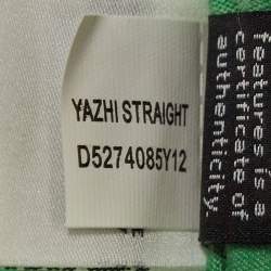 Pre Owned Diane Von Furstenberg Green Silk & Cotton Knit Wrap Dress XS