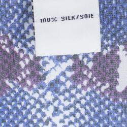 Pre Owned Diane Von Furstenberg Snakeskin Printed Silk Tamarindo Kaftan Tunic XS