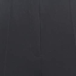 Diane Von Furstenberg Black Stretch Crepe High-Rise Trousers M