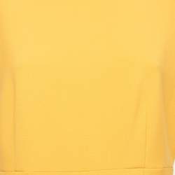 Pre Owned Diane Von Furstenberg Orange Stretch Knit Carrie Shift Dress L