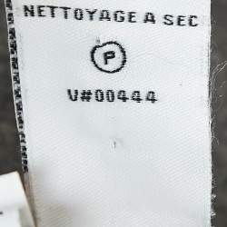 Pre Owned Diane Von Furstenberg Grey Wool Blend Open Front Overcoat L