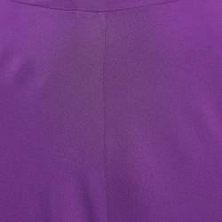 Pre Owned Diane Von Furstenberg Purple Midi Skirt M