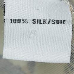 Pre Owned Diane Von Furstenberg White Floral Print Wrap Dress M