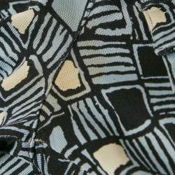 Pre Owned Diane Von Furstenberg Blue Printed Silk Jersey Wrap Dress M