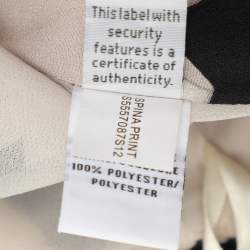 Pre Owned Diane Von Furstenberg Pink/Black Spina Print Silk One Shoulder Jumpsuit S