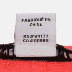 Pre Owned Diane Von Furstenberg Neon Orange Silk Belgin Sleeveless Top S