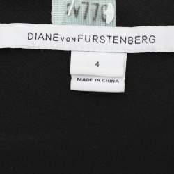 Diane Von Furstenberg Multicolor Silk Draped Talitha Top M