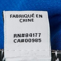 Pre Owned Diane Von Furstenberg Blue Silk Lorelei Shirt M