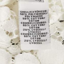 Diane Von Furstenberg White Guipure Lace Arlette Jacket M