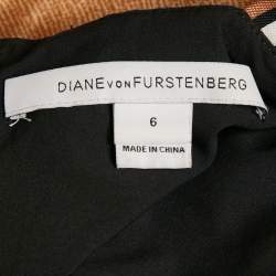 Pre Owned Diane Von Furstenberg Multicolor Printed Cotton Blend Jakarta Mini Dress M