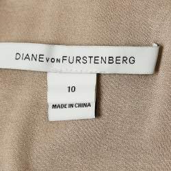 Diane Von Furstenberg  Black Lace Colleen Long Sheath Dress L