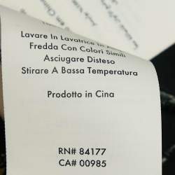 Pre Owned Diane Von Furstenberg Blue/Multicolor Printed Crepe Wrap Dress S