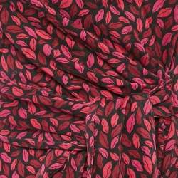 Diane Von Furstenberg Pink Lip Print Silk Jersey Tie-Up Waist Detail Mini Dress M