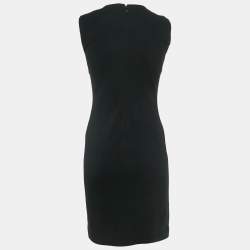Pre Owned Diane Von Furstenberg Black Jersey Tilda Mini Dress S