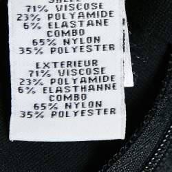 Pre Owned Diane Von Furstenberg Black Jersey Tilda Mini Dress S