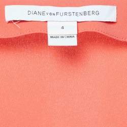 Diane Von Furstenberg Pink Crepe Emerson Romper S