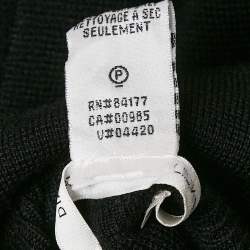 Diane Von Furstenberg Black Wool Abbe Cardigan Cape S