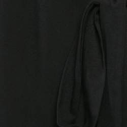 Diane Von Furstenberg Black Jersey New Julian Two Mini Wrap Dress L