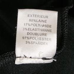 Pre Owned Diane Von Furstenberg  Black Jersey Short Maidey Dress XS