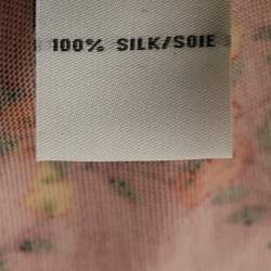 Diane Von Furstenberg Pink Maeve Print Silk Jersey Wrap Playsuit M
