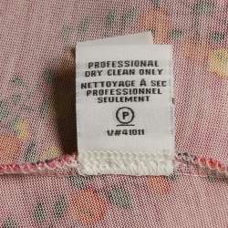 Diane Von Furstenberg Pink Maeve Print Silk Jersey Wrap Playsuit M