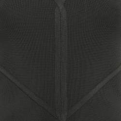 Pre Owned Diane Von Furstenberg Black Jersey Mini Dress S