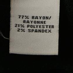 Pre Owned Diane Von Furstenberg Black Jersey Mini Dress S