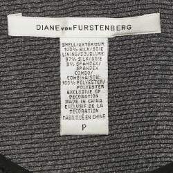 Pre Owned Diane Von Furstenberg Black Silk Sequin Silk Sorcha Tank Top M