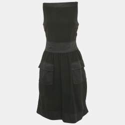 Diane Von Furstenberg Black Jersey Sleeveless Zanne Dress S