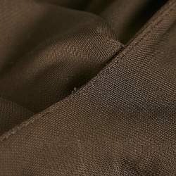 Pre Owned Diane Von Furstenberg Brown Stretch Knit T-Shirt Dress XS