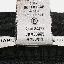 Pre Owned Diane Von Furstenberg Black Lace Skinny Pants XS