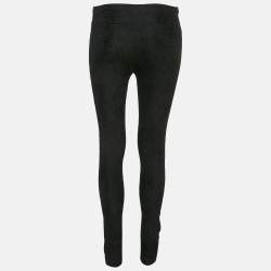 Pre Owned Diane Von Furstenberg Black Lace Skinny Pants XS