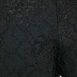 Pre Owned Diane Von Furstenberg Black Lace Skinny Pants XS