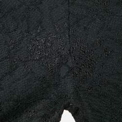 Pre Owned Diane Von Furstenberg Black Lace Skinny Pants XS
