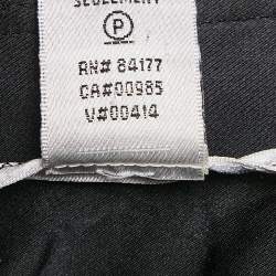 Pre Owned Diane Von Furstenberg Black Stretch Lace Pencil Skirt XS