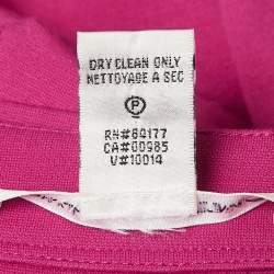 Pre Owned Diane Von Furstenberg Pink Jersey Sheath Dress S