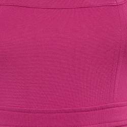 Pre Owned Diane Von Furstenberg Pink Jersey Sheath Dress S
