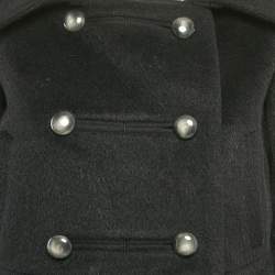 Pre Owned Diane Von Furstenberg Black Shearling Lady Bird Jacket M