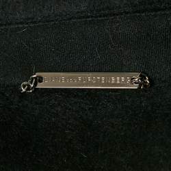 Pre Owned Diane Von Furstenberg Black Shearling Lady Bird Jacket M