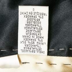 Pre Owned Diane Von Furstenberg Black Shearling Lady Bird Jacket M