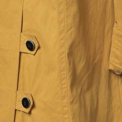 Pre Owned Diane Von Furstenberg Yellow Cotton Lina Lamonte Coat XS