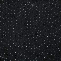 Pre Owned Diane Von Furstenberg Black Printed Silk Button Front Midi Dress S