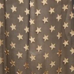 Pre Owned Diane Von Furstenberg Black Star Jacquard Silk Blouse S