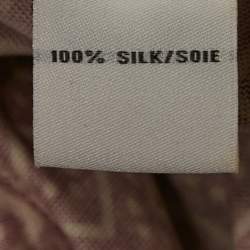 Pre Owned Diane Von Furstenberg Red Printed Silk Jersey Jilda Wrap Dress M