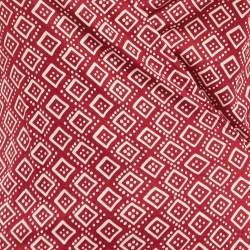 Pre Owned Diane Von Furstenberg Red Printed Silk Jersey Jilda Wrap Dress M