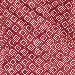 Pre Owned Diane Von Furstenberg Red Printed Silk Jersey Jilda Wrap Dress M