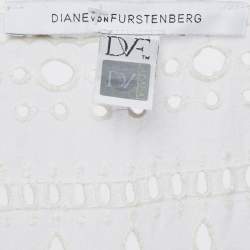Diane Von Furstenberg White Lace Hamptons Playsuit S